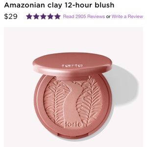 SOLD NEW UNUSED Tarte 12-hour amazonian clay blush